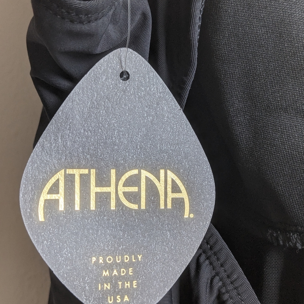 Athena Plus babydoll style Bathingsuit with skirt size 16W Black one piece